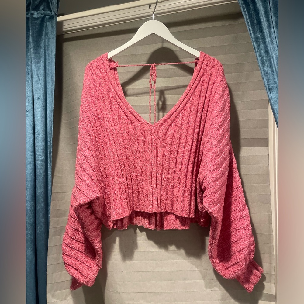 Free people soft pink sweater